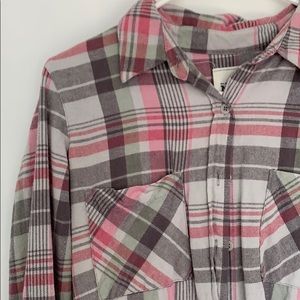 Pink Plaid Long Sleeve